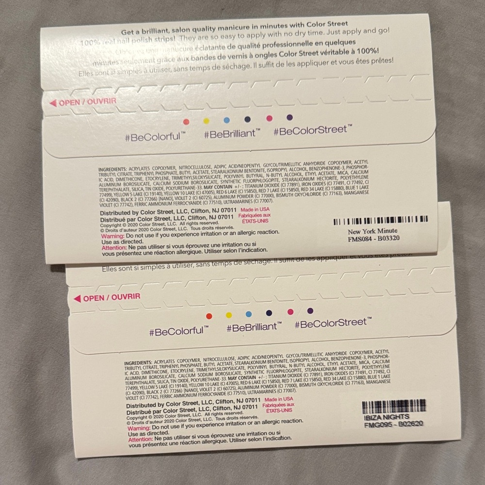 Sealed Color Street Glittering Purple Nail Strips - Picture 2 of 2